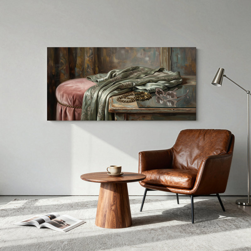 Nature morte sur toile, ensemble de 1, L 46 po x H 24 po, Toile tendue