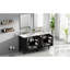 Meuble-lavabo double 60 po, fabriqué en bois massif et d'aspect rétro élégant, en céramique avec débordement en métal, compartiments de tiroir réglables avec rangement de 60 po, design, fermeture en douceur