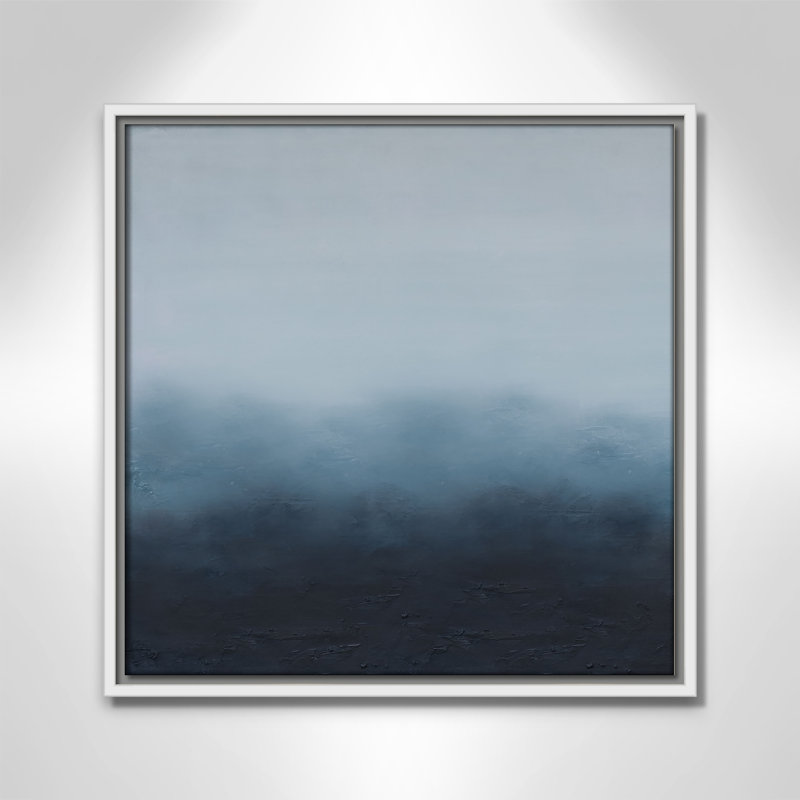 «Elemental II Square Version Print» par S.H. Khân, H 17,5 po x l 17,5 po, Blanc