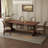 Nut-brown Rectangular Solid Wood Dining Table-1665755893