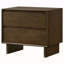 Table de chevet 2 tiroirs brun chaud