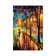 Walk With Dog by Leonid Afremov - Wrapped Canvas Gallery-Wrapped Canvas Giclée