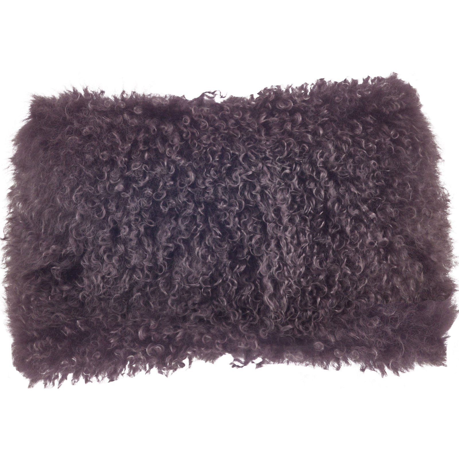 Iyana Wool Lumbar Throw Pillow, Dark Gray, 12"H x 20"W