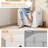 24.8" Wooden Storage Bench with Safety Hinge, Flip Top Blanket Chest Supports 350 lb for Living Room, Entryway-1757904889