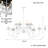 12 - Light Steel Dimmable Chandelier