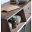 Buffet de rangement simple en verre à porte coulissante