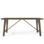 Table de salle à manger brun antique avec design, en bois massif et l 70,31 po x P 34,47 po x H 30,13 po, assemblage requis