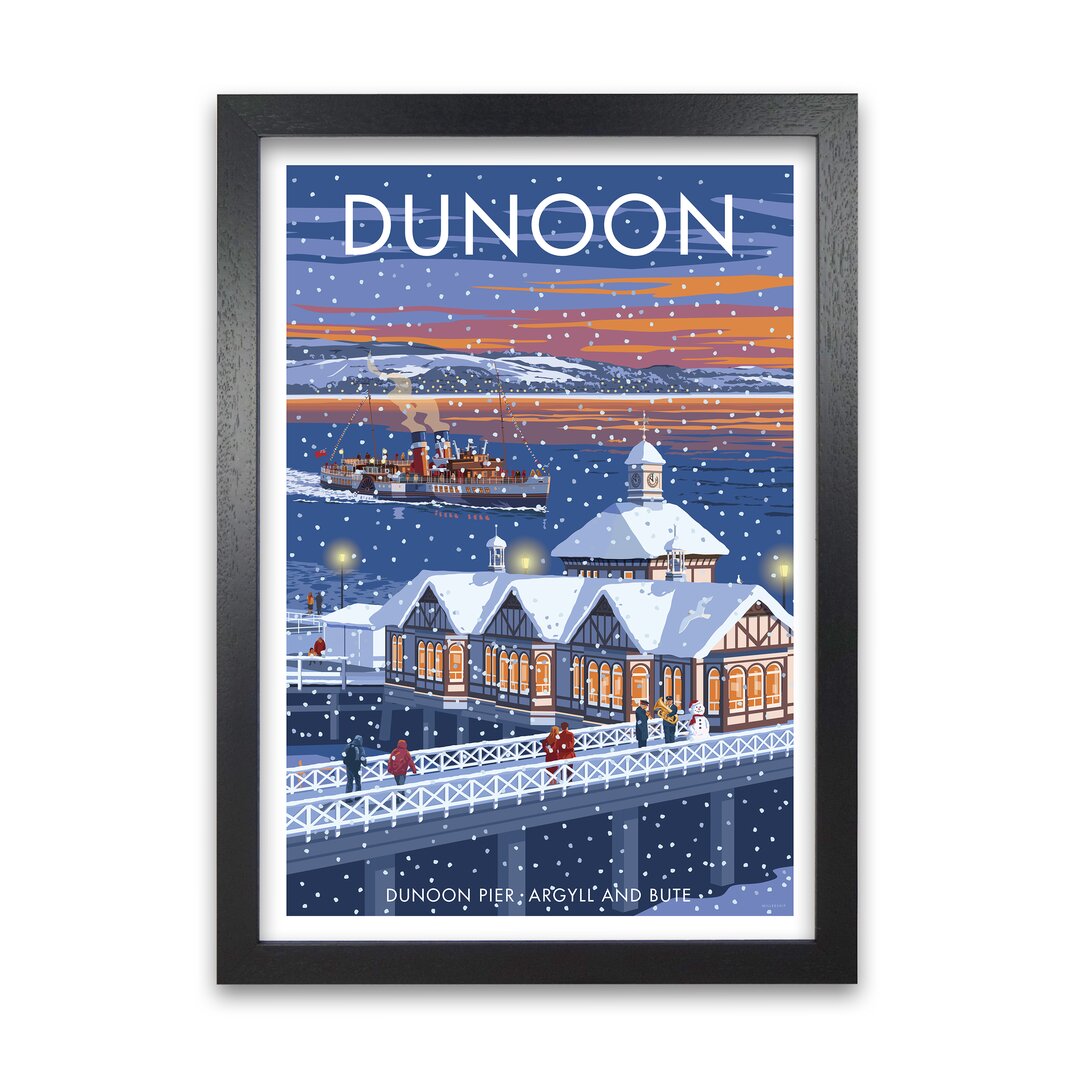 Poster Schottland Dunoon Weihnachten von Stephen Millership