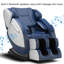 Fauteuil de massage inclinable électrique en similicuir