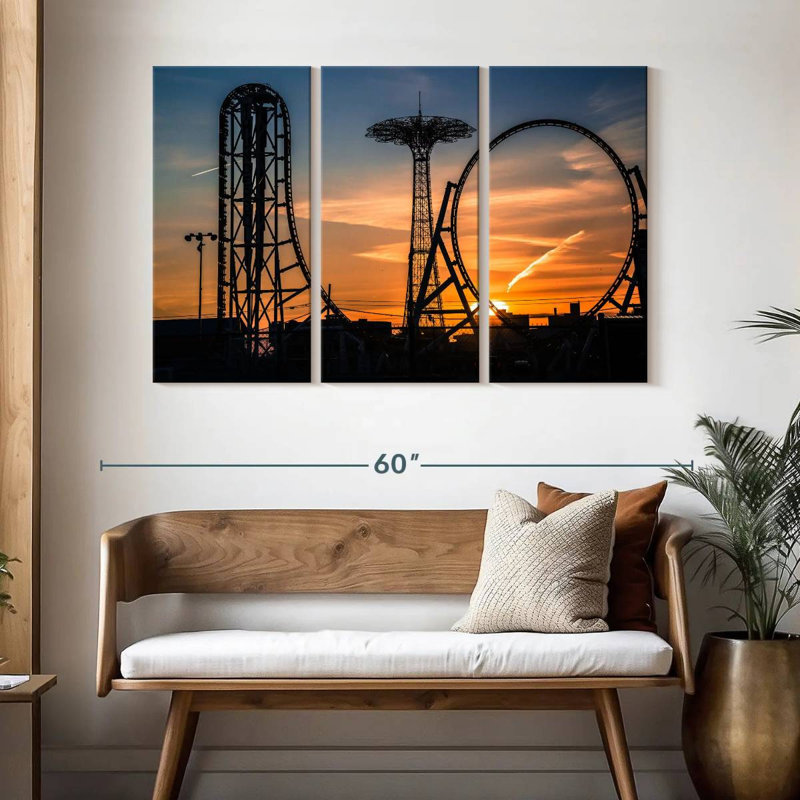 Kerner New York Roller Coaster, 32" H x 50" W