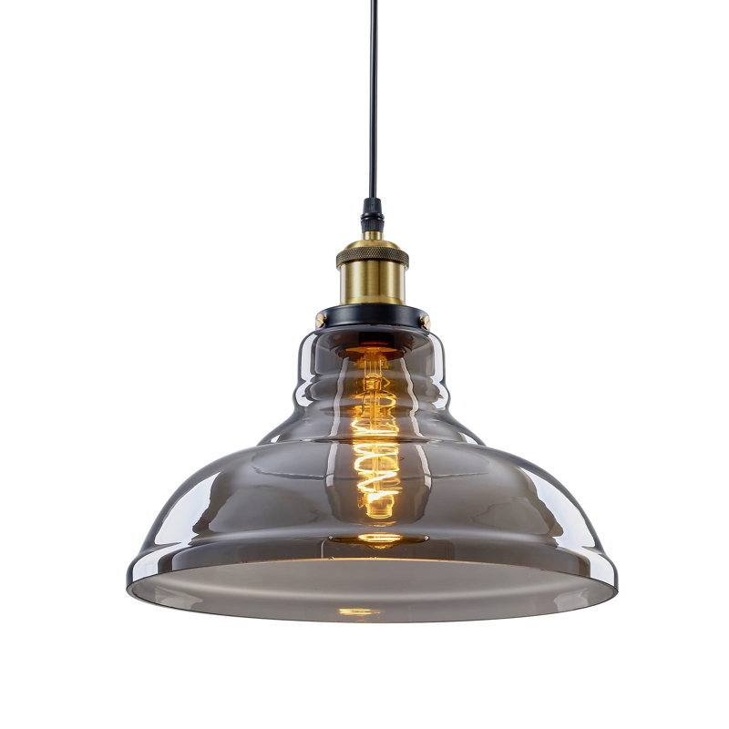 URBNLIVING 1 - Light Single Pendant, Smokey Grey