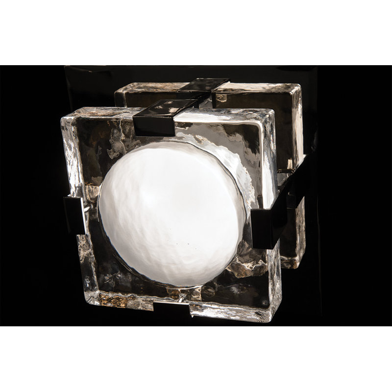 Bourne 1 Light LED Flush Mount, Aged Brass