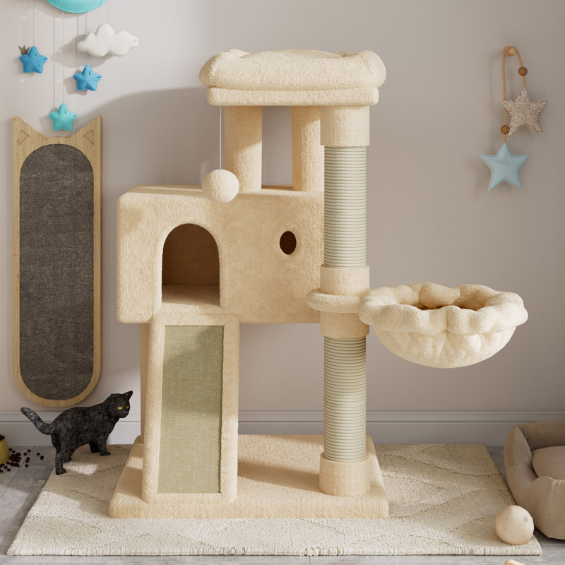 Arbre à chat H 35,8 po Gateshead, Beige