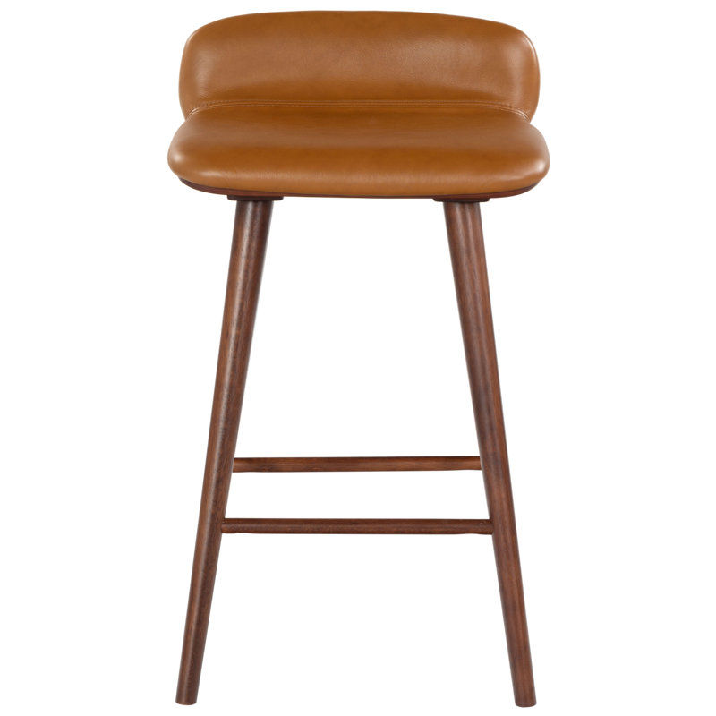 Vanya Barstool, Short Stool - 28", Brown
