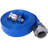 2"X50ft  Pool Backwash Hose, Heavy Duty Reinforced Blue PVC Lay Flat Water Discharge Pump Hoses For Swimming Drain Pools And Clean Filters, With Aluminum Camlock C And E Fittings-126279362