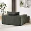 Fauteuil en velours côtelé de 75 pouces - aucun assemblage requis, canapé-lit moderne moelleux, oreiller, chaise longue pour usage intérieur, salon de chambre à coucher-728273366