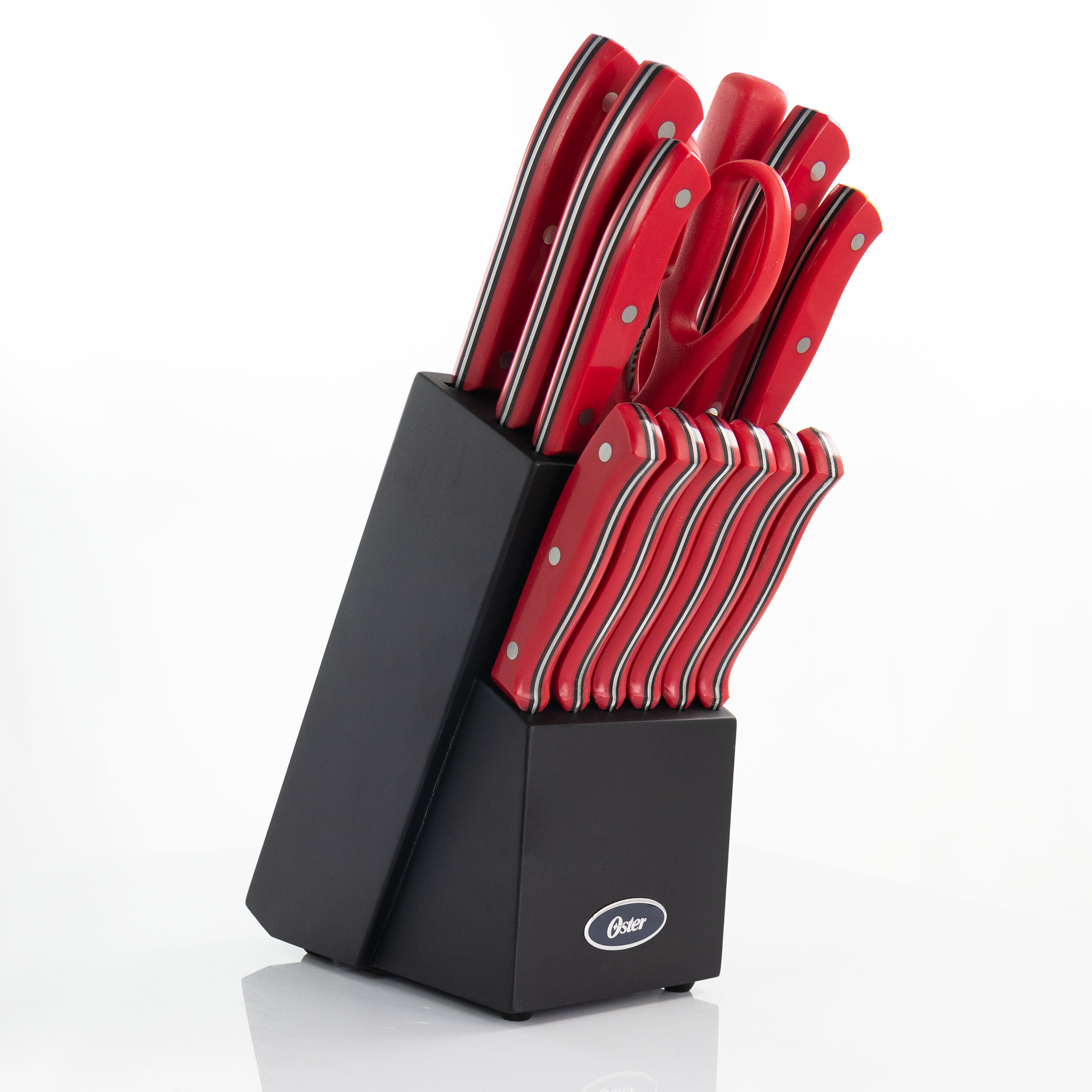 Hampton Forge 14 Piece Rorik Block Cutlery Set - Red