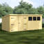 Shiplap Pent Wooden Shed-122082407