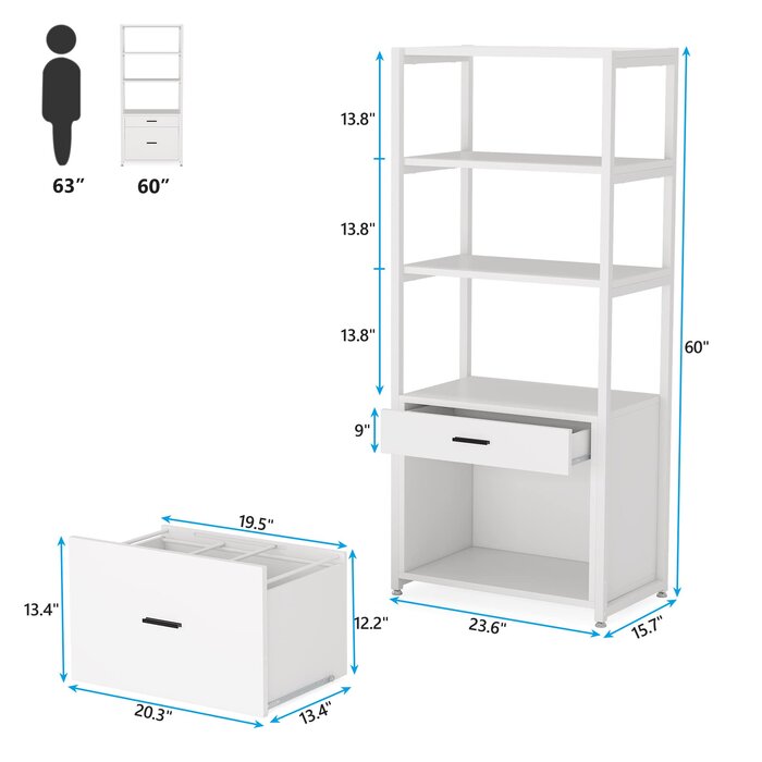 XDYZ Storage Bookcase & Reviews | Wayfair