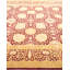 Tapis traditionnel bourgogne / caramel noué à la main de conception unique 5 pi 10 po x 9 pi 4 po Keller
