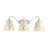 Dainotas 3-Light Vanity Light in Antique Ivory