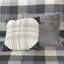 Grey 6 Piece Quilt With Herringbone Print, Buffalo Plaid All Around, Channel Quilting, Machine Washable Pattern, Hand Stitched-118928822