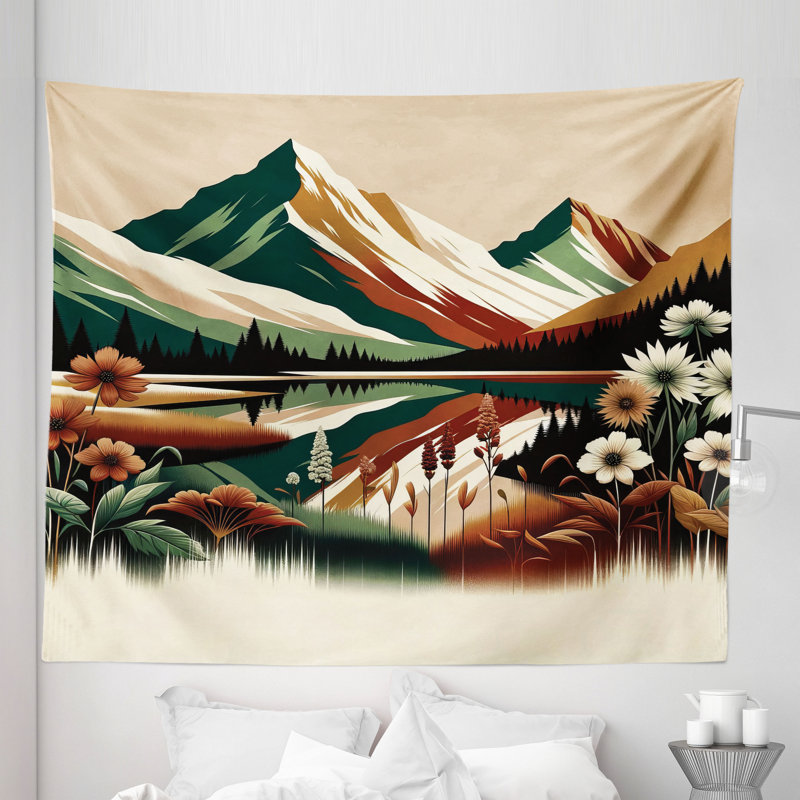Tapisserie en microfibre, H 104 po x l 88 po