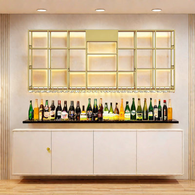 Multi-tier Iron Wall Mounted Wine Rack