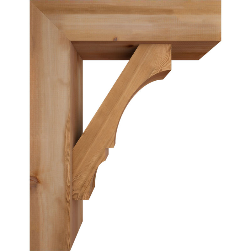 Support de bloc Balboa avec entretoise décalée, 34 x 26, Cèdre rouge occidental de l 7 1/2 po (lisse)