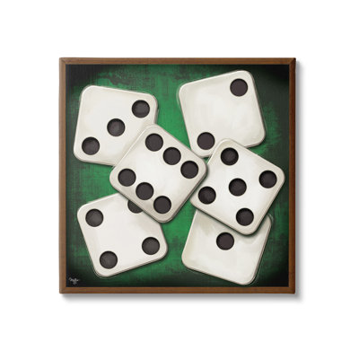 «Dice On Casino Table», art mural par Molly B.