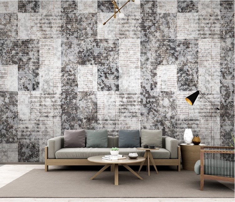 Geometric Shapes Wall Mural, 49" L x 75" W