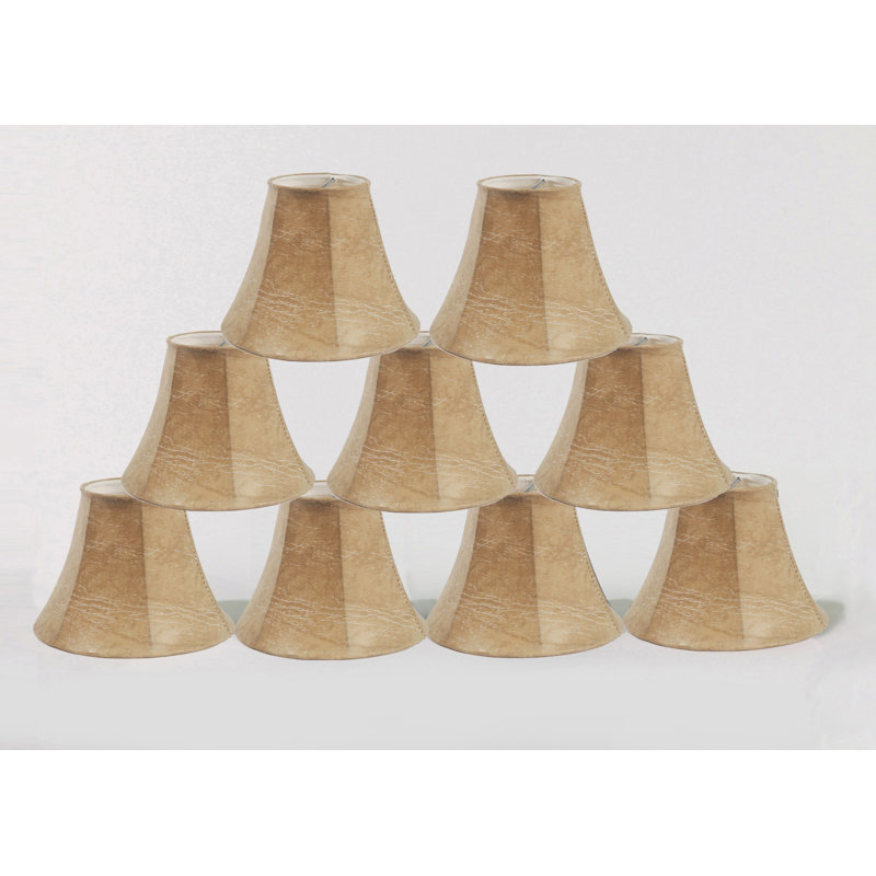 5'' H Faux Leather Bell Candelabra Shade