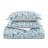 Poppy & Fritz Olivia Blue Cotton Reversible Comforter Set-1625070472