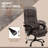 High Back Vibration Massage Office Chair with 6 Points,Hight Adjustable Computer Desk Chair,Reclining Office Chair with Retractable Footrest and Remote,Brown