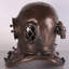 Statue de table de casque de plongeur