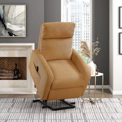 Revêtement de fauteuil inclinable électrique en velours côtelé moelleux 1pc