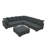 Bonsell Corduroy L-Shaped Sectional-871524340
