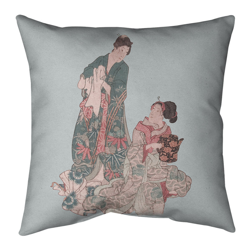 Coussin décoratif wellspring of amour, 18 po x 18 po, Vert, Sergé de coton