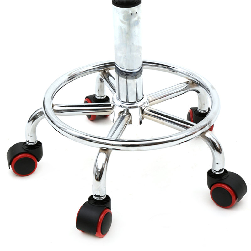 Gaillac Swivel Upholstered Adjustable Height Counter Stool with Metal Frame, White