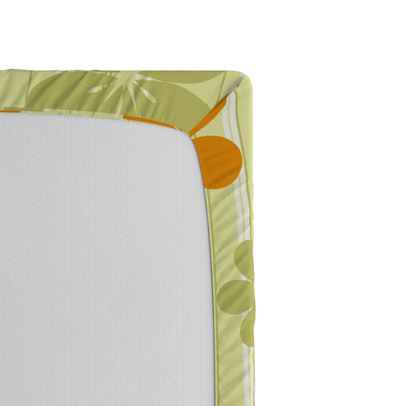 Microfiber Floral Fitted Sheet, Queen Fitted Sheet
