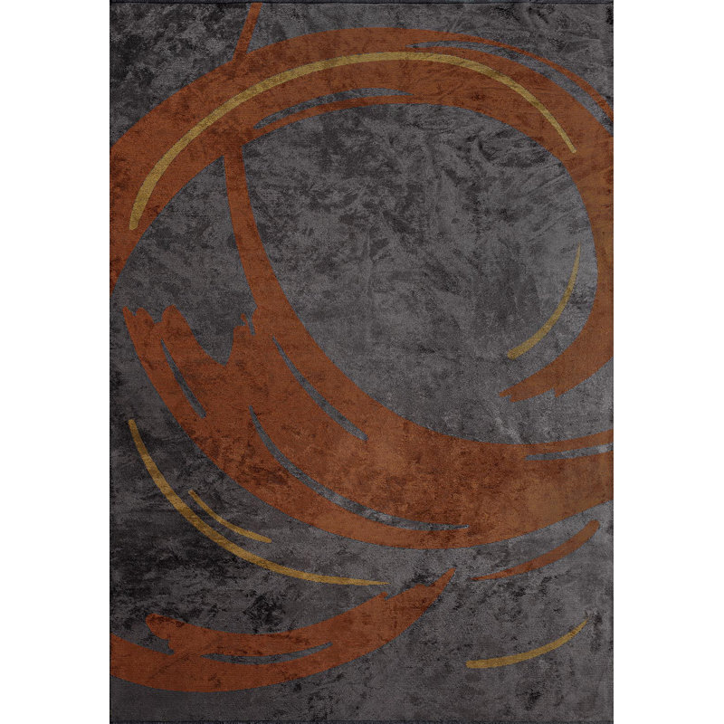 Modern Abstract Swirl, Rectangle 6'7" x 8'3"