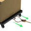 Ensemble de 2 chariots portatifs noirs robustes