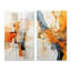 «Orange Gray Line Art Abstract Expressionism» «Orange Gray Line Art Abstract Expressionism», 2 pièces-1047996653-1047996650