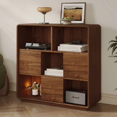 Pure solid wood furniture storage bookcase