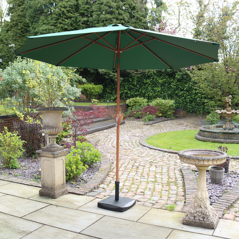 Sahara 3m Traditional Parasol, Green
