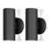 Adeele 8" Modern Outdoor Wall Light In 2 Lights With 2 5W Led Gu10 Replaceable Bulbs
