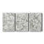 Motif floral croquis I - ensemble de 3 reproductions d'art sur toile tendue-893712077