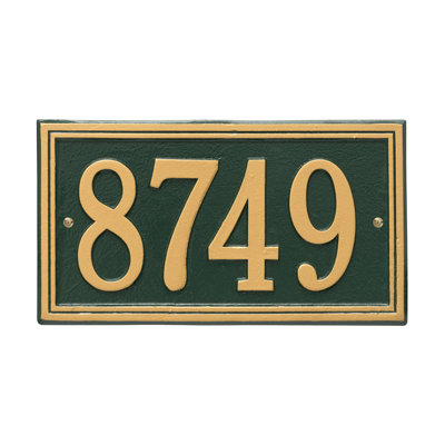 Double Line 1-Line Wall Address Plaque