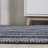 Rand Distressed Ticking Stripe Machine-Washable Navy/Gray Rug-1470393842