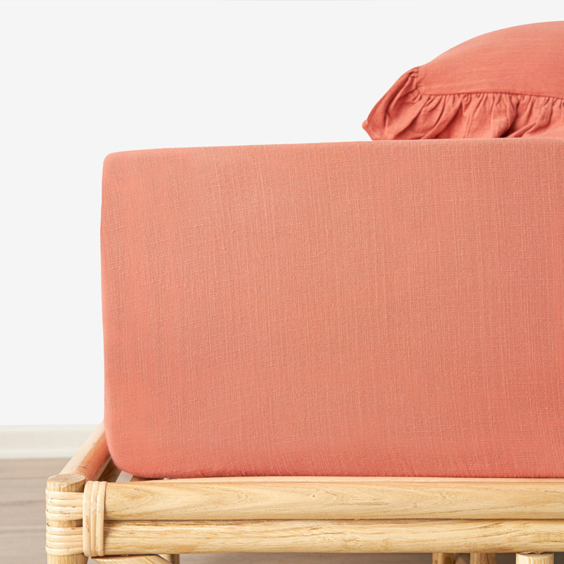 Abrien Sateen Fitted Sheet, Super King, Terra